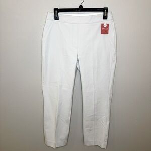 NWT SPANX Silver Lining Slim Straight Pant White Women’s Size Medium